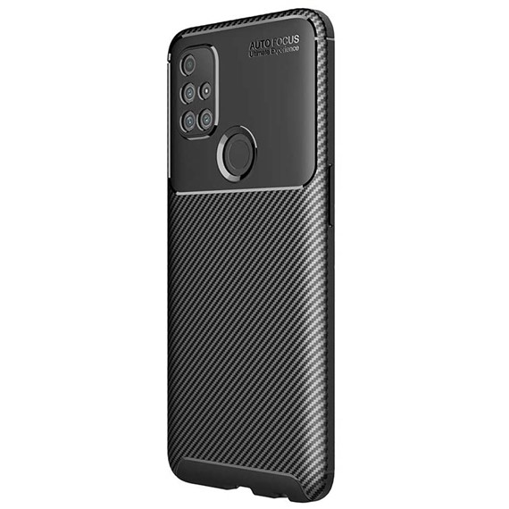CaseUp OnePlus Nord N10 5G Kılıf Fiber Design Siyah 2